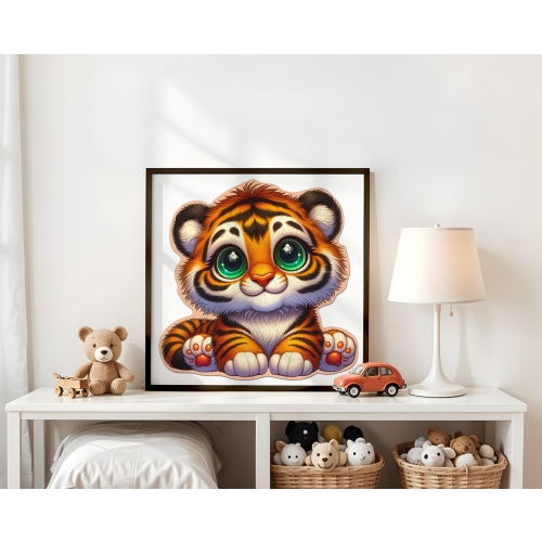 Puzzle Drewniane Tygrysek 48 elementów